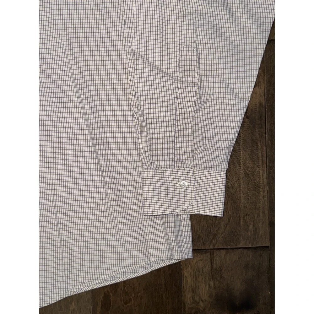 Brooks‎ Brothers Button Up Yellow Check Shirt Men's Size 16.5 Long Sleeve Pocket - Picture 5 of 6